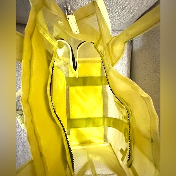 Marc Jacobs Mesh Yellow/Lime Green Tote Bag - Picture 3 of 7